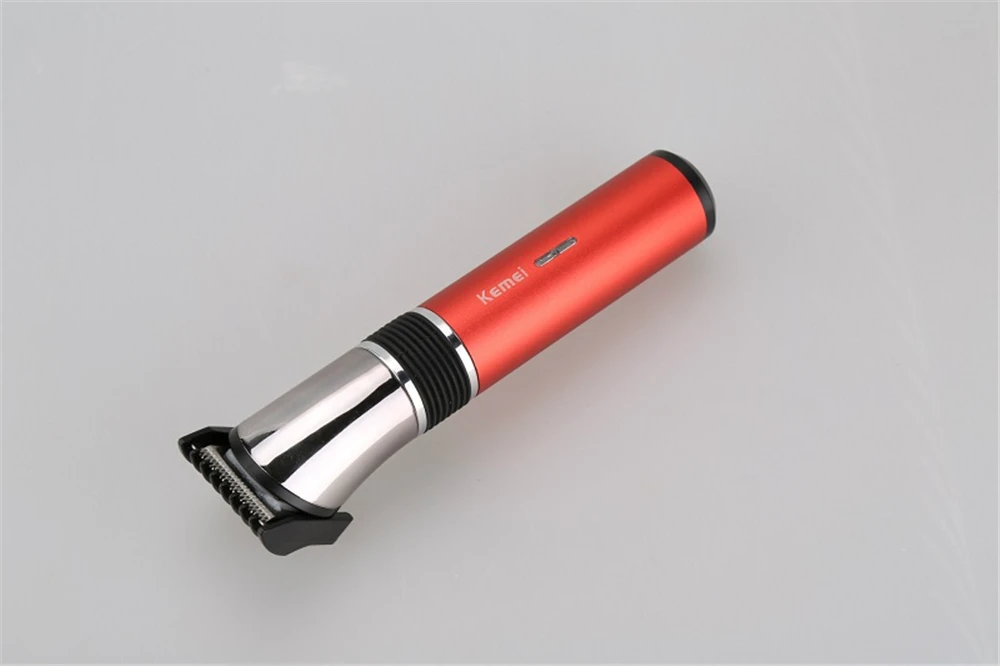 KEMEI моющийся электрический триммер для волос профессиональная перезаряжаемая машинка для стрижки волос Беспроводная Машинка для стрижки волос для мужчин бритва с низким уровнем шума