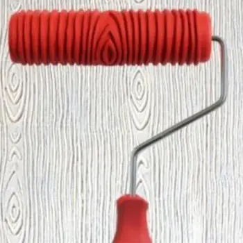 

Embossed Paint Roller Sleeve Wall Texture Stencil Brush Pattern Art Rollers Hou 40JA
