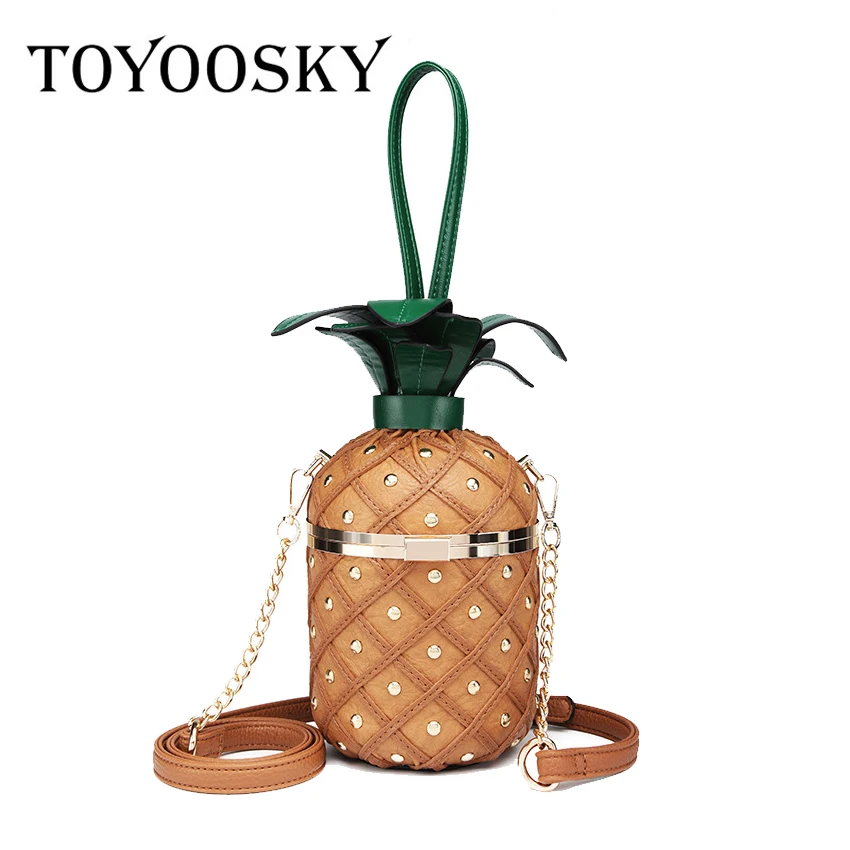 Индивидуальная женская сумка TOYOOSKY в виде ананаса сумка-мессенджер из