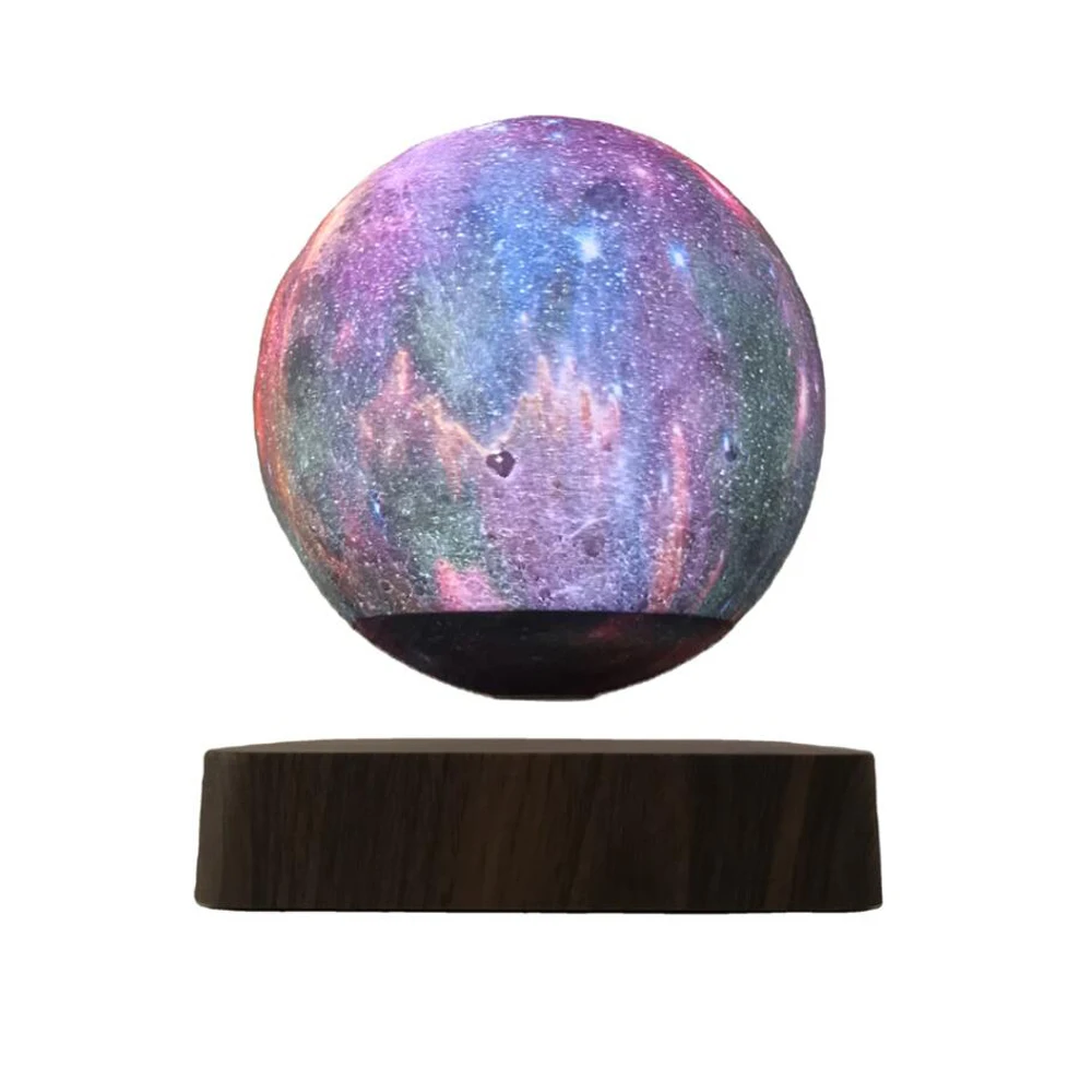Led Creative 3d Print Magnetic Levitation Galaxy Night Light Rotating Led Floating Desk Lamp For Home Table Decoration Gift Novelty Lighting Aliexpress