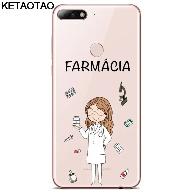 Черный KETAOTAO врач-медсестра карьера учителя телефон чехол для iPhone 5S 6 s 7 8 X Plus XR XS Max чехол с украшением в виде кристаллов из термопластичного полиуретана(TPU) крышка чехол S - Цвет: Черный