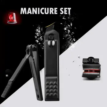 

15pcs/set Nail Clippers Black Trimmer Manicure Pedicure Steel Travel Cutter Nail Set Set Portable Tool Hygiene Stainless Ki T2K9