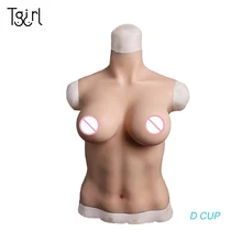 Tgirl кроссдресс силиконовый костюм грудь для кроссдрессеров перетащите королеву D Большие поддельные формы груди