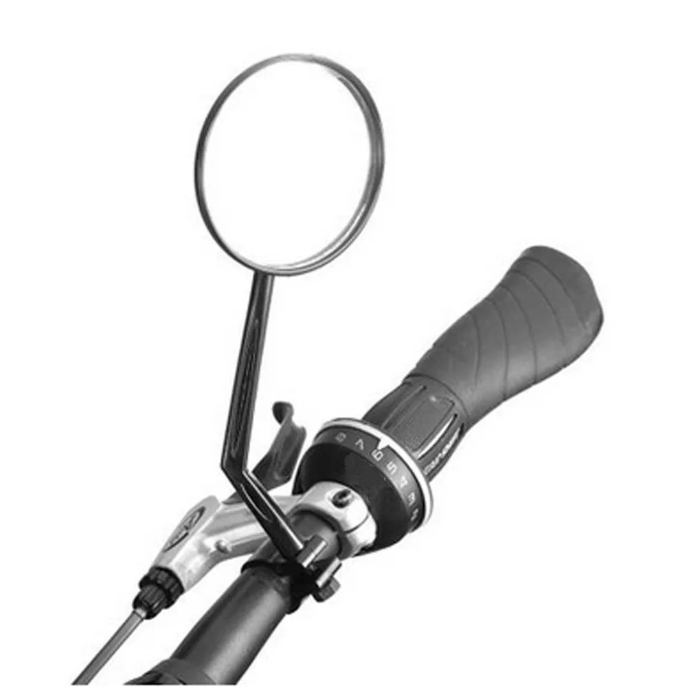 Регулируемое мини-зеркало заднего вида для велосипеда на 360 градусов, руль для велосипеда, гибкое безопасное зеркало заднего вида, черное зеркало