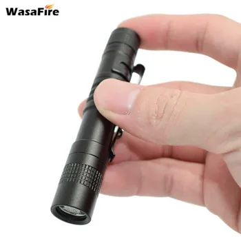 

Wasafire 10pcs/lot Wholesale Super Mini Torch Small Penlight Lantern Portable LED Flashlight for Camping Working use AAA Battery