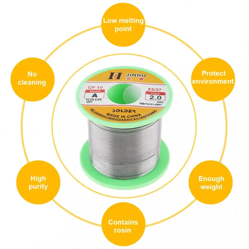 63/37 B-1 250 г 2,0 мм без очистки канифоль ядро припой с 2.0% флюсом и низкой температурой плавления для электрического паяльника