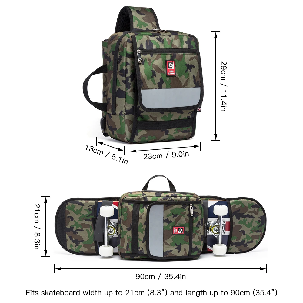 Многофункциональная сумка для скейтборда, Лонгборд, сумка для переноски, Спортивная складная сумка на плечо