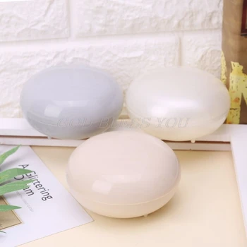 

Round Portable Soap Case Holder Box Plate Dish Container Rack With Lid for Travel Hiking Camping Kitchen Home Bathroom Shower