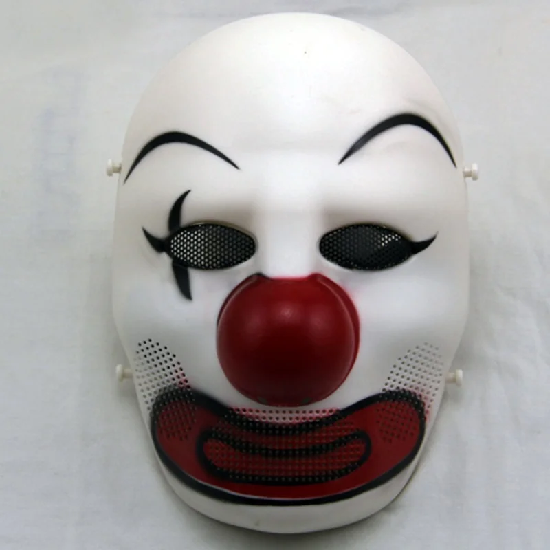 Клоун череп полный уход за кожей лица Уход за кожей лица тактический сетки Airsoft маска для пейнтбола армейские военный Wargame Косплэй костюм на