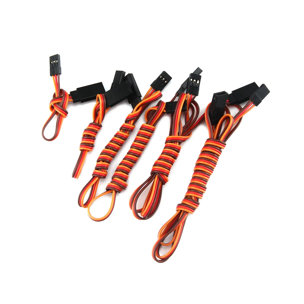 

10pcs/set 60 Cores 22AWG Servo Extension Lead Cord Wire Cale JR Plug 15cm 30cm 50cm 60cm 90cm 120cm For RC Model