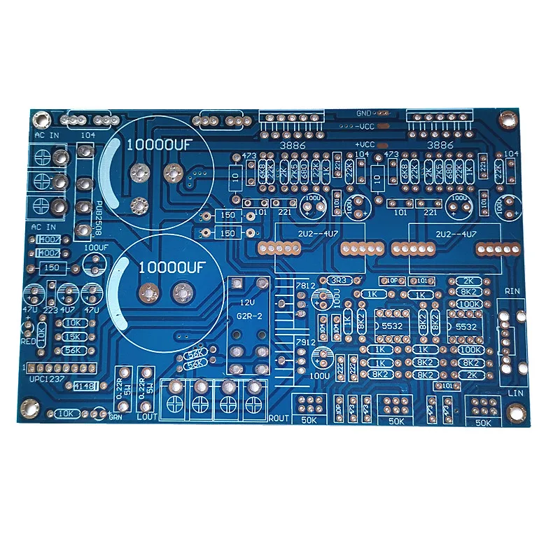 LM3886 печатная плата усилителя мощности с защитой предусилителя | Электроника