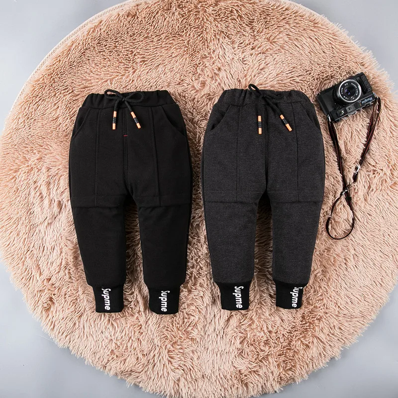 Childrenswear 0-4-Year-Old BOY'S Winter Brushed And Thick Star? Cotton Pants Small CHILDREN'S Outer Wear Casual Pants