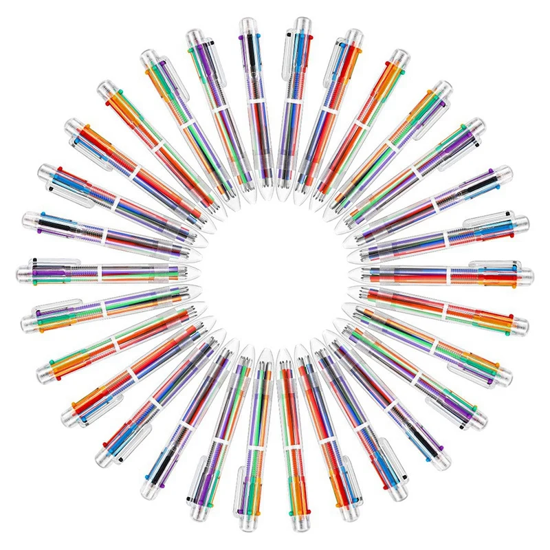

Multicolor Pen - 30 Pack 0.5Mm 6-In-1 Retractable Ballpoint Pens for Office School Supplies Students Children Gift
