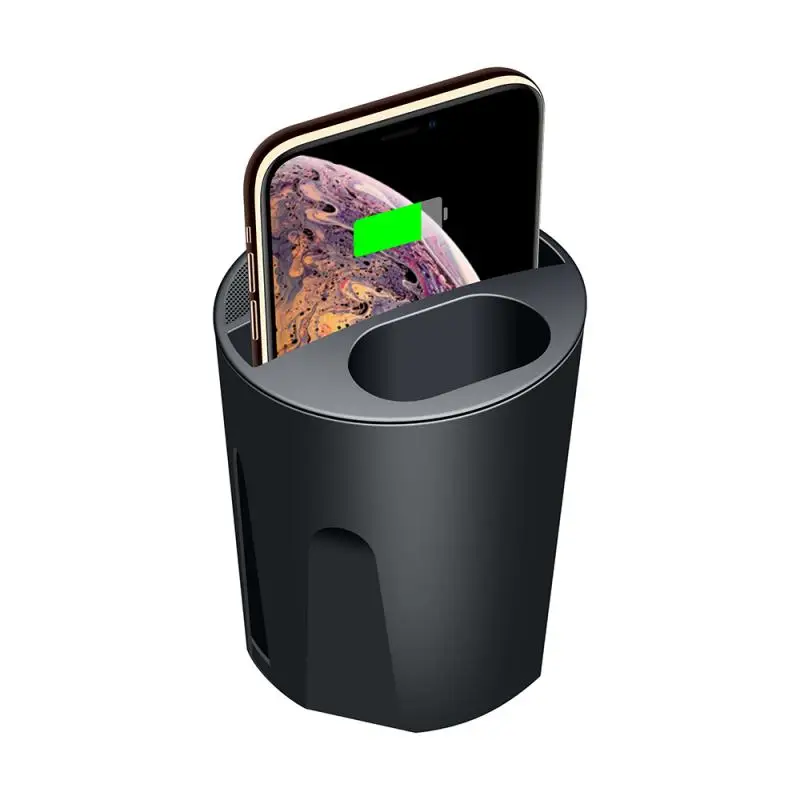 

4-in-1 Qi fast wireless car charger cup Fast Wireless Charging Station suitable For Samsung airplads headset iPhone 8 and above
