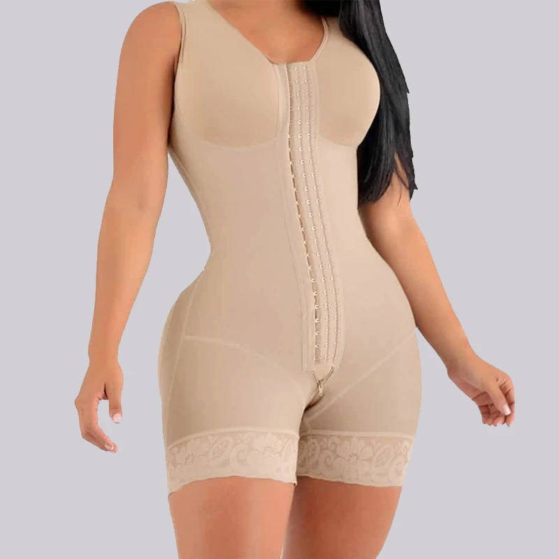 spanxs Women's Fajas Colombian Girdle Modeling Belt 3 Breast Bra Shaper Lace Slimming Shorts Bodyshaper Home Wear Waist Trainer Plus skims shapewear