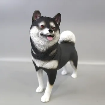 

3pcs 9cm Cute Creative Animal Figure Model Decoration Luck Famous Dogs Akita dog pet yellow white black Lovely figure toys gift