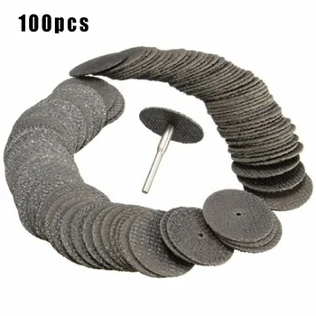 

100pcs Cutting Wheel Set With Mandrel Plastic Cutter Grooving Trimming