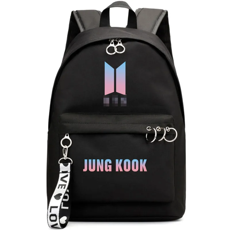 Billig Bangtanes outdoor wilden casual student schule leinwand rucksack jungen tasche kpop frische trend fan tasche nette frauen tasche