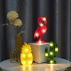Cartoon Night Lights Unicorn/Flamingo/Cactus/Pineapple/Cloud/Star/Shell/Heart LED Table Lamp For Children's Bedroom Decoration ► Photo 3/6