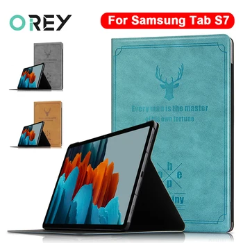 

Luxury Flip PU Leather Case For Samsung Galaxy Tab S7 Case Stand Business Full Cover For Samsung Tab S7 Tablet Case SM-T870/T875