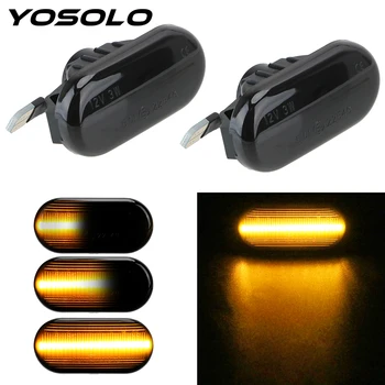 

YOSOLO A Pair Turn Signal Blinker LED Car Dynamic Side Marker Signal Lamp For Nissan Qashqai Navara Micra 350Z Note Pathfinder