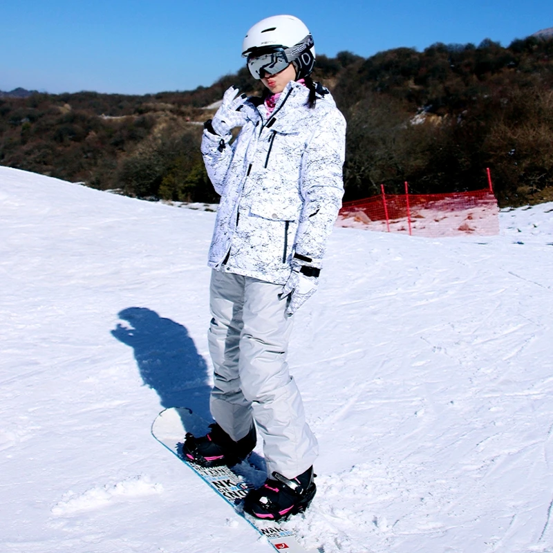 Traje de nieve para mujer Traje de esquí blanco para mujer Traje de esquí  negro para