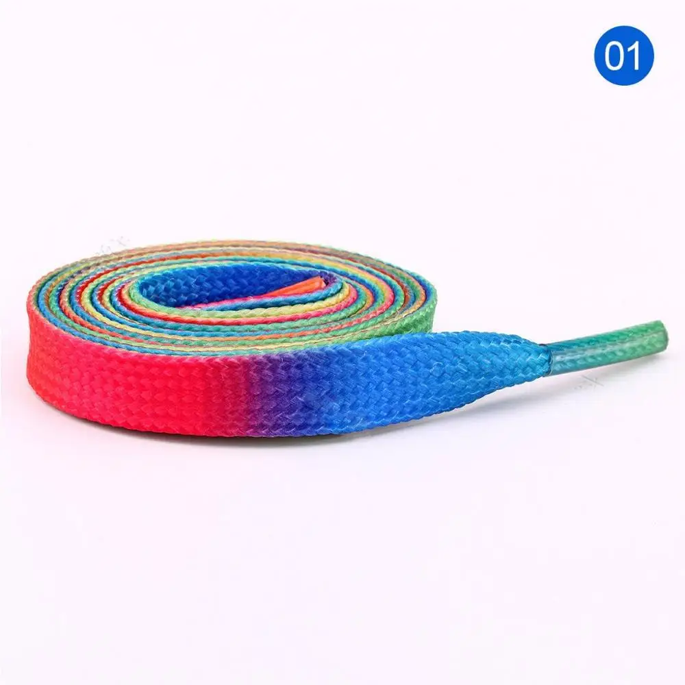 Suihyung/1 пара кроссовок; шнурки; 10 цветов; Полиэфирные плетеные туфли на плоской подошве; кружевные уличные спортивные шнурки; 80 см; 100 см; 120 см - Цвет: Color 1