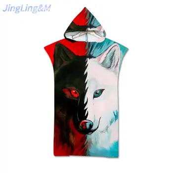 

Beach Towel, Cute Animals, Sun Protection And Windproof, Absorbent And Quick-drying, Hooded Bath Towel, 70x110 Cm, For Beach