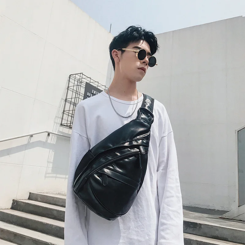

The new Korean version of men's personality high-capacity cycling sports bag waist diagonal chest bag trend fitness bag