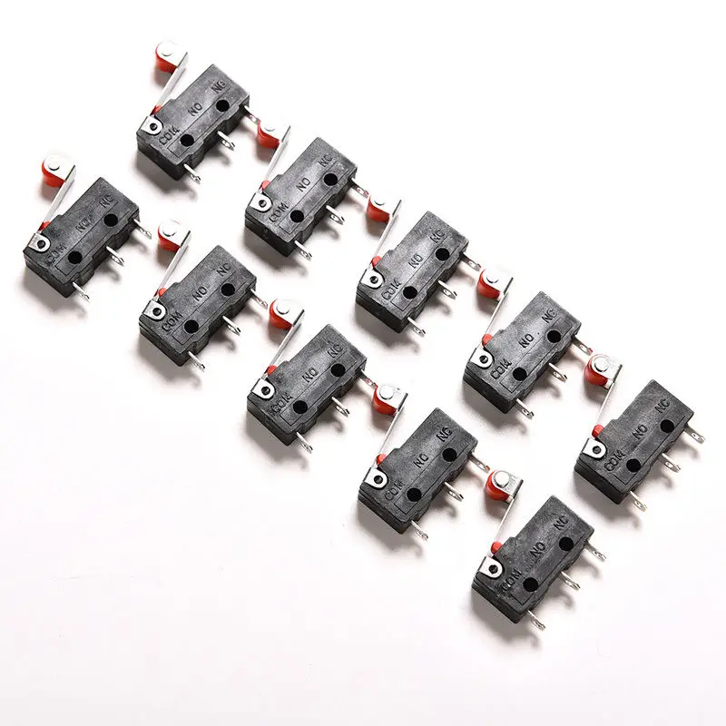 

5/10PCS Hot Sale 5A Mini Micro Switch 3Pin With Roller Limit Switch AC 125V-250V