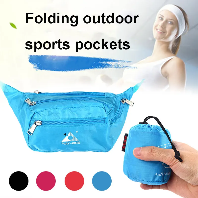 

Portable Handbag Unisex Lightweight One Strap Shoulder 4 Color Nylon Camping Cycling Folding Backpack Diagonal Package