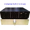 XLR plug socket switch switcher XLR balanced audio signal selection switch switcher 2 channels H310 5