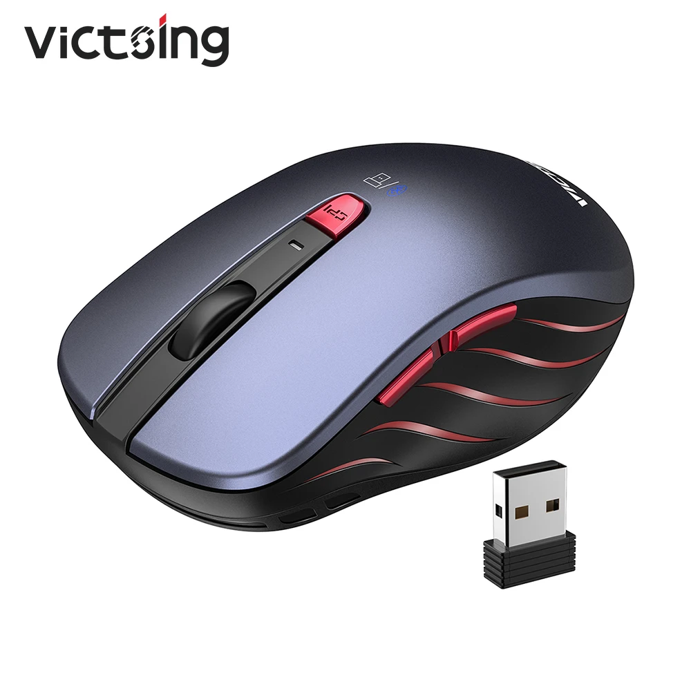 

VicTsing PC120 Bluetooth Mouse 2.4G Wireless Computer Mouse Dual Mode With 5 Leval Adjustable DPI For PC Notebook Mac Smartphone