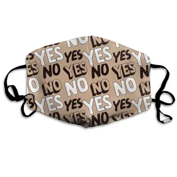 

Mouth Mask Yes No Fashion Earloop Face Mask for Kids Teens Men Women Winter Summer YesNo