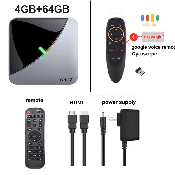 ТВ-приставка A95X F3 Air droid 9,0 Amlogic S905X3 4G ram 32GB 64GB quad core 2,4G/5 GHz Wifi BT H.265 4K Youtube A95X F3 телеприставка - Цвет: 4GB 64GB G10S