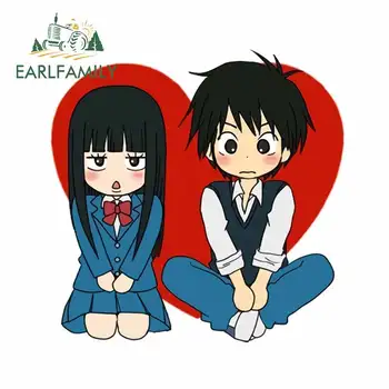 

EARLFAMILY 13cm x 12.9cm for Kimi Ni Todoke Decal Vinyl Waterproof Anime VAN Windshield Trunk Car Stickers Window Decoration