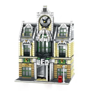

MODIKER 2039Pcs High Level MOC Small Particle Street View Building Blocks European Mall DIY Construction Model