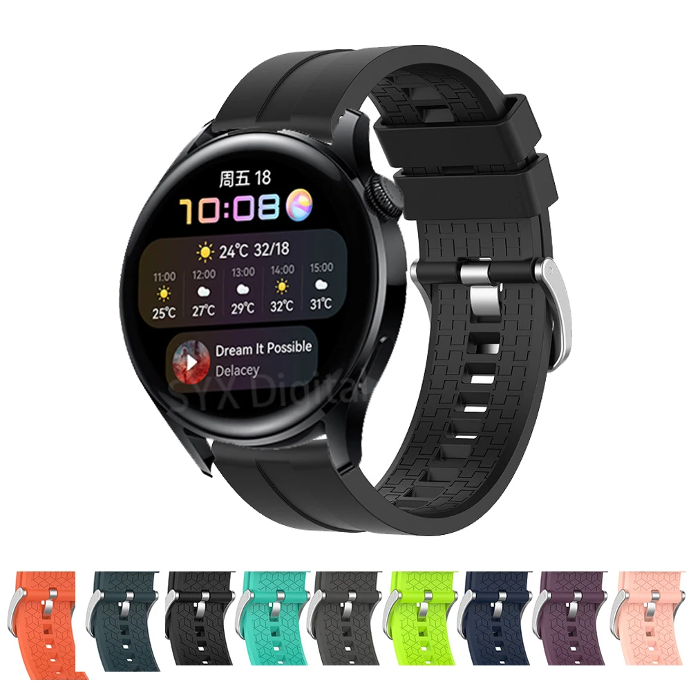 Per Huawei Watch 3/3 Pro Cinturino 22Mm Cinturino In Silicone Bracciale A Sgancio Rapido Per Huawei Gt 2 Gt 3 Gt 4 46Mm/Gt 2 Pro/Runner/2E