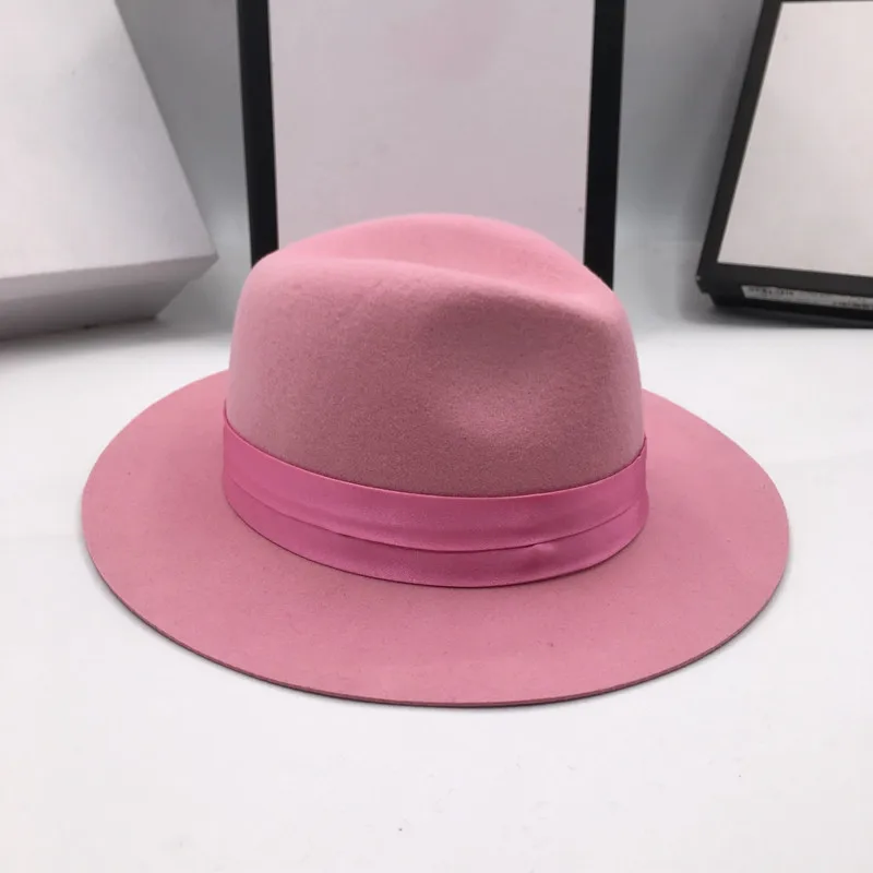 Шапка для женщин шерстяной джазовый головной убор модная розовая шляпа Милая шляпа для женщин