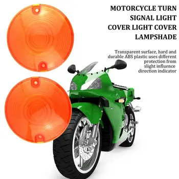 

2Pcs Cycle Motorcycle Turn Signal Lights Indicator Lens Cover Case Bullet Style Turn Signal Light Lens