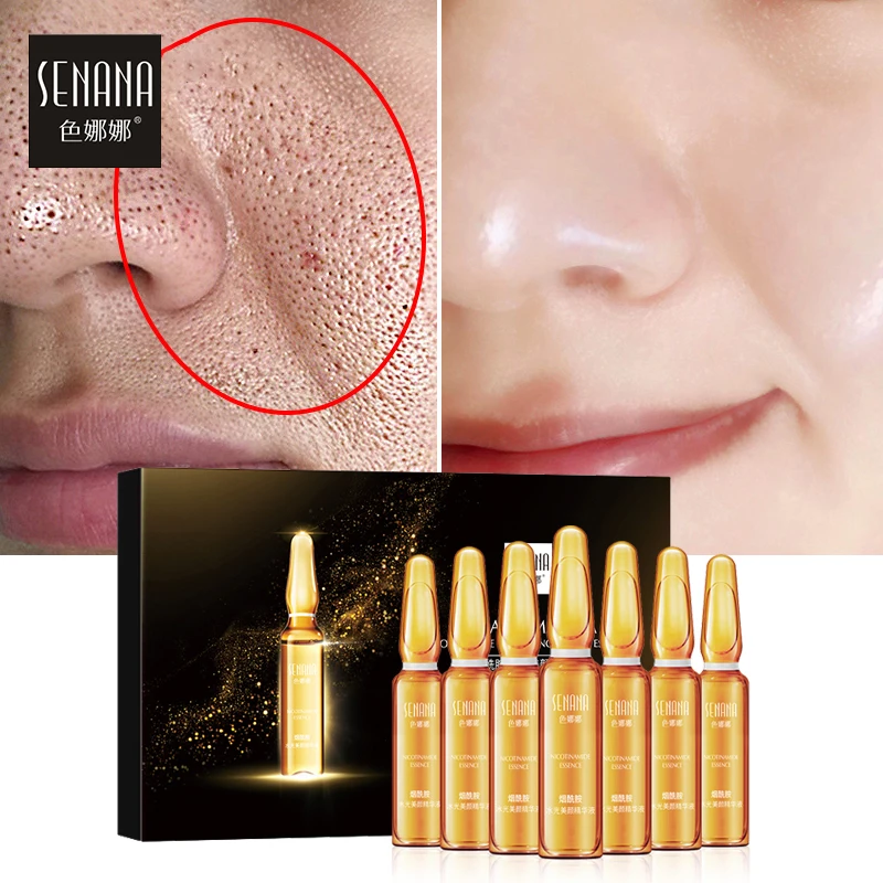 

SENANA Ampoule Anti-Aging Face Serum Hyaluronic Acid 24k gold Nicotinamide Shrink pores Whitening Moisturizing Essence skin care