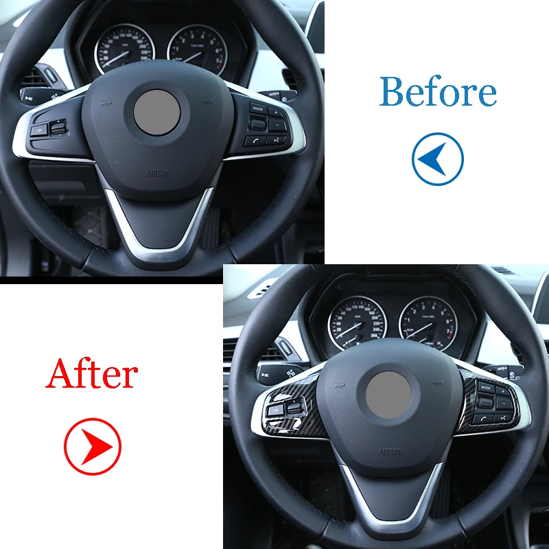Углеродное волокно для BMW 2 серии 218i F45 F46 X1 F48 2016 2019 ABS хромированный чехол на