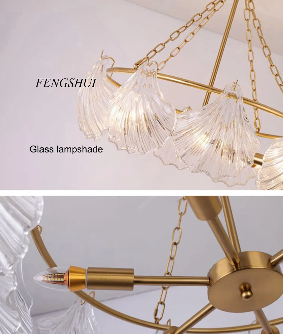 Современная светодиодная Роскошная латунная стеклянная люстра для гостиной, креативная Люстра для кафе, ресторана, спальни, прикроватный декор, светильник, светильники