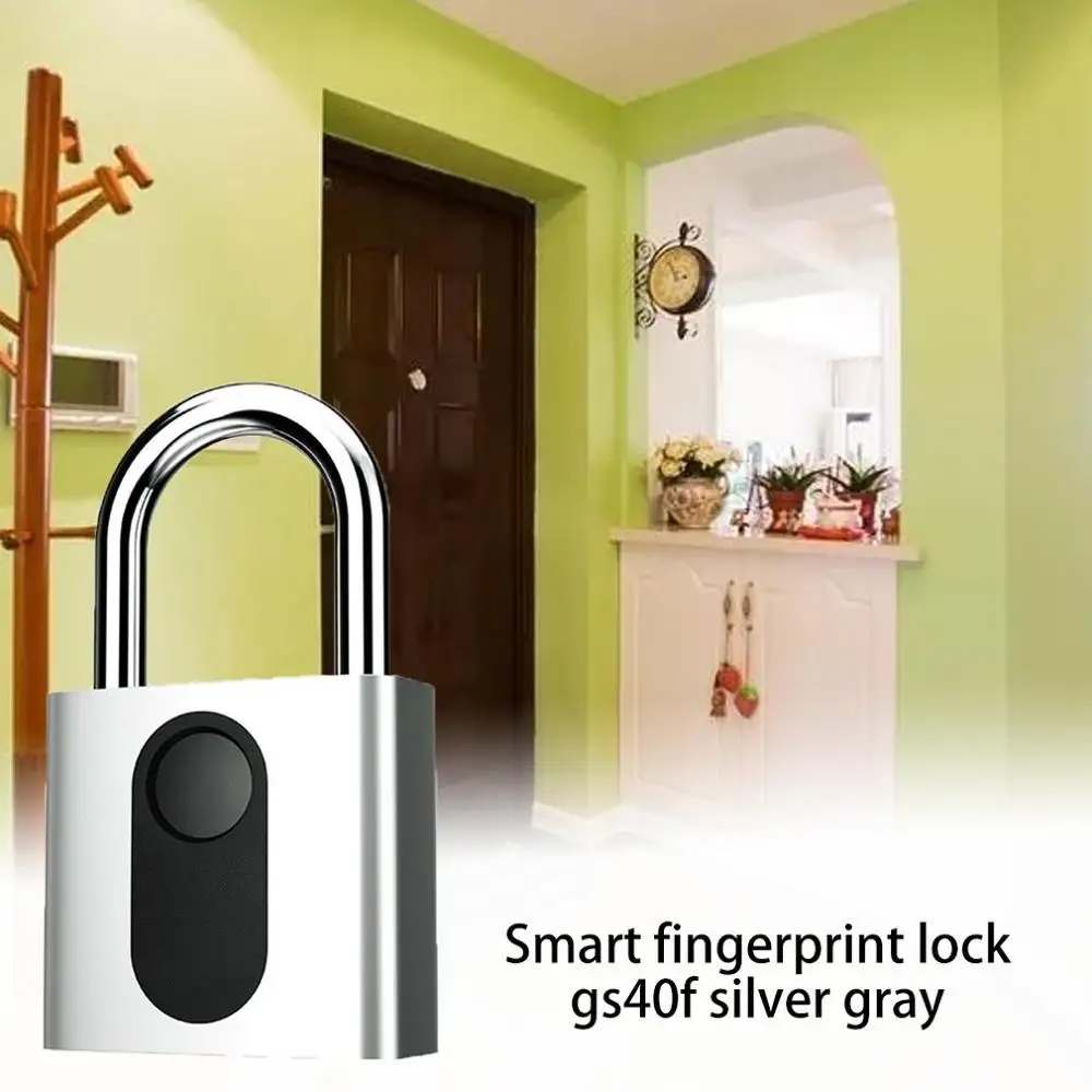 

Smart Fingerprint Padlock Gym Lock Student Dormitory Anti-theft Lock Gym Warehouse Fingerprint Padlock
