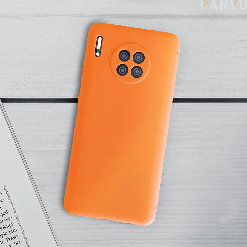 Чехол для телефона Huawei P40 Mate 30 Pro Матовый ультратонкий чистый цвет задняя крышка