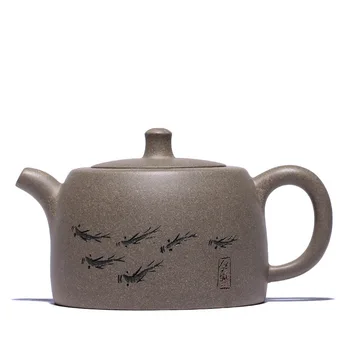 

140ML Handpainted yixing teapot undressed ore handmade pot kung fu drinkware