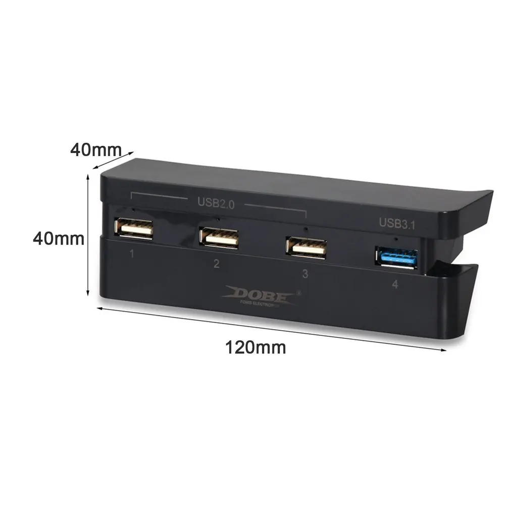 Супер высокая скорость 4 в 1 usb-хаб подходит для sony playstation 4 slim PS4 Slim консоль черный контроллер аксессуар