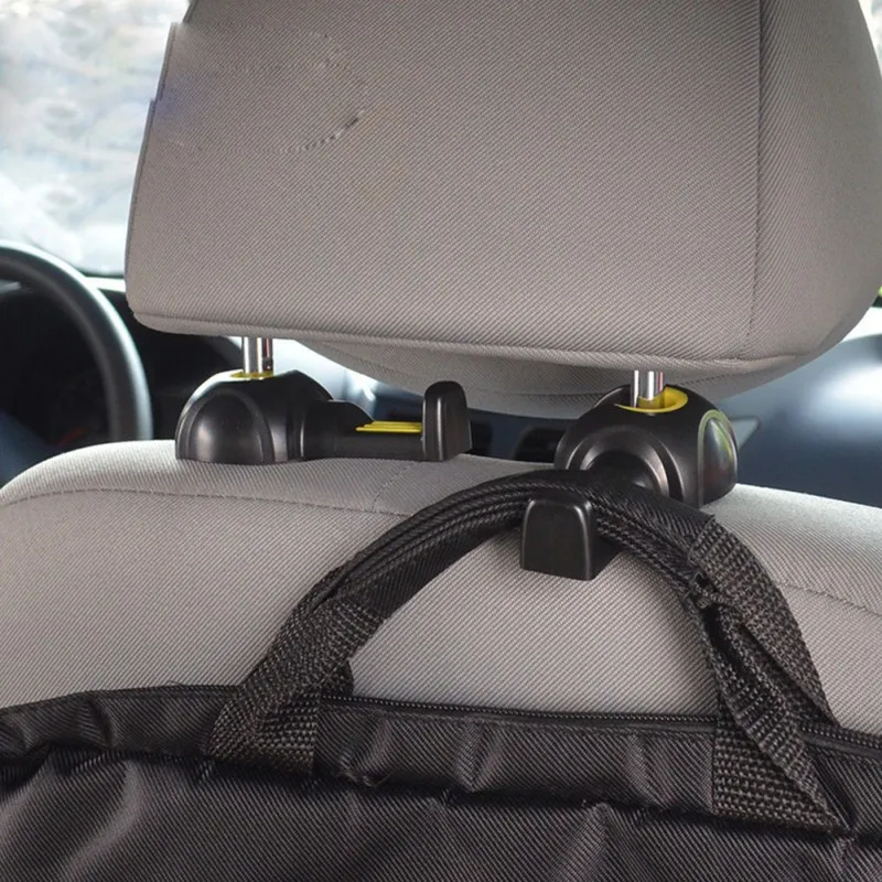 2PCS Car Seat Back Hook Headrest Bracket Vehicle Seat Back Hook Universal Fastener Mount Internal Storage