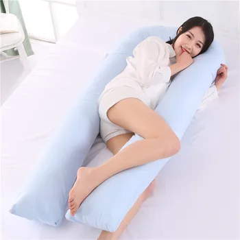 

U Shape Sleeping Support Pillow For Pregnant Women Cotton Pillowcase Maternity Body Pillows Pregnancy Side Sleepers Bedding