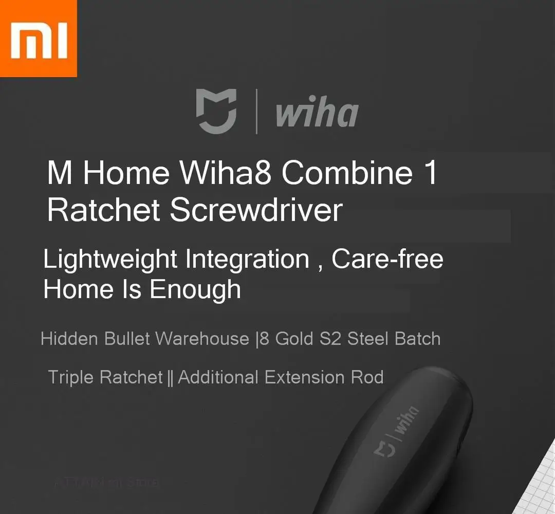 Xiaomi Mijia Wiha 8 в 1 трещотка отвертка высокоточные картриджи отвертка инструменты для ремонта XIOMI умный дом
